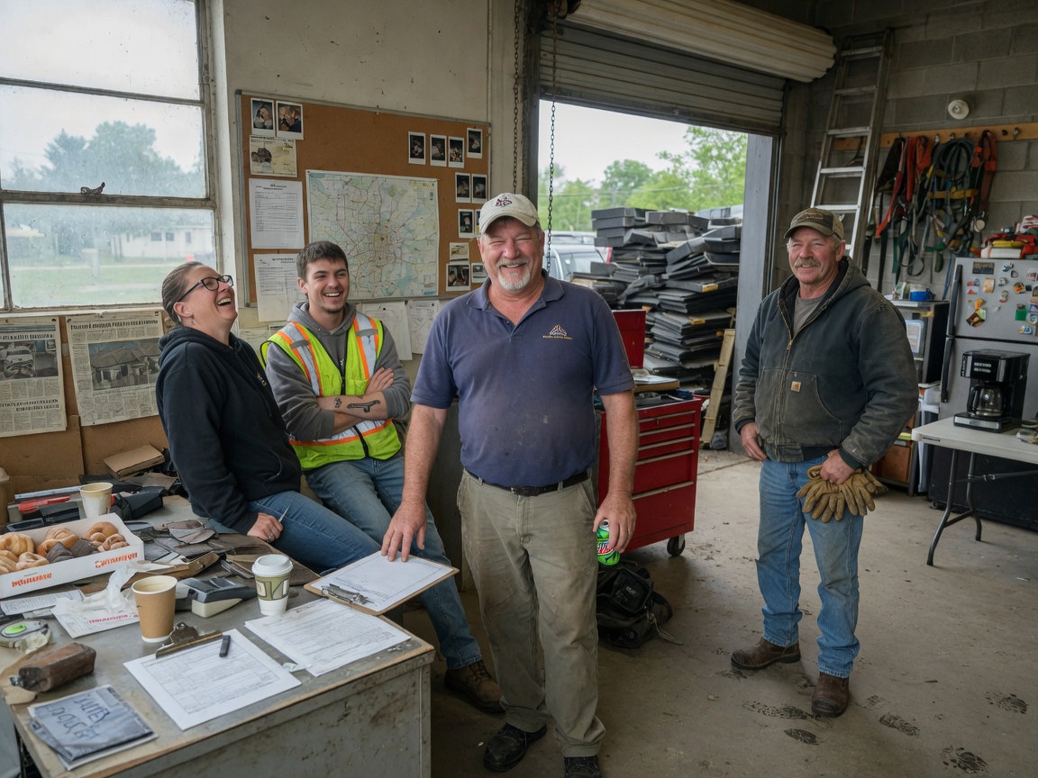 The Fort Wayne Roofing Pros team at work in Fort Wayne