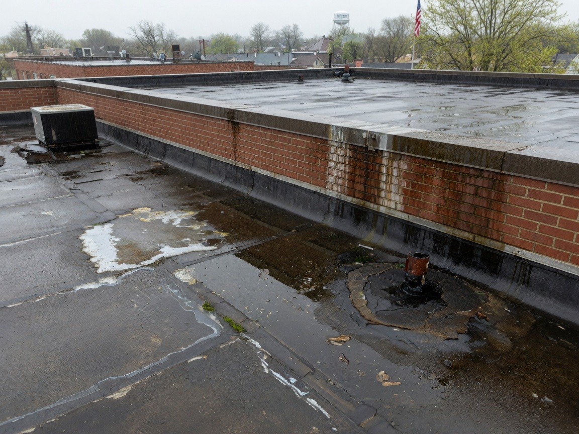 How to Spot Flat Roof Leaks After Fort Wayne Spring Rains
