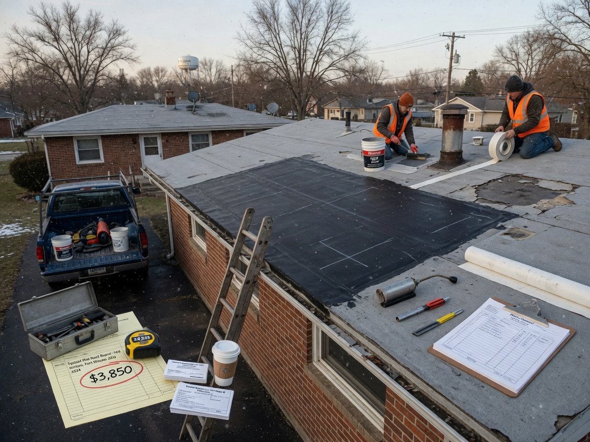 Typical Flat Roof Repair Costs for Fort Wayne Homes